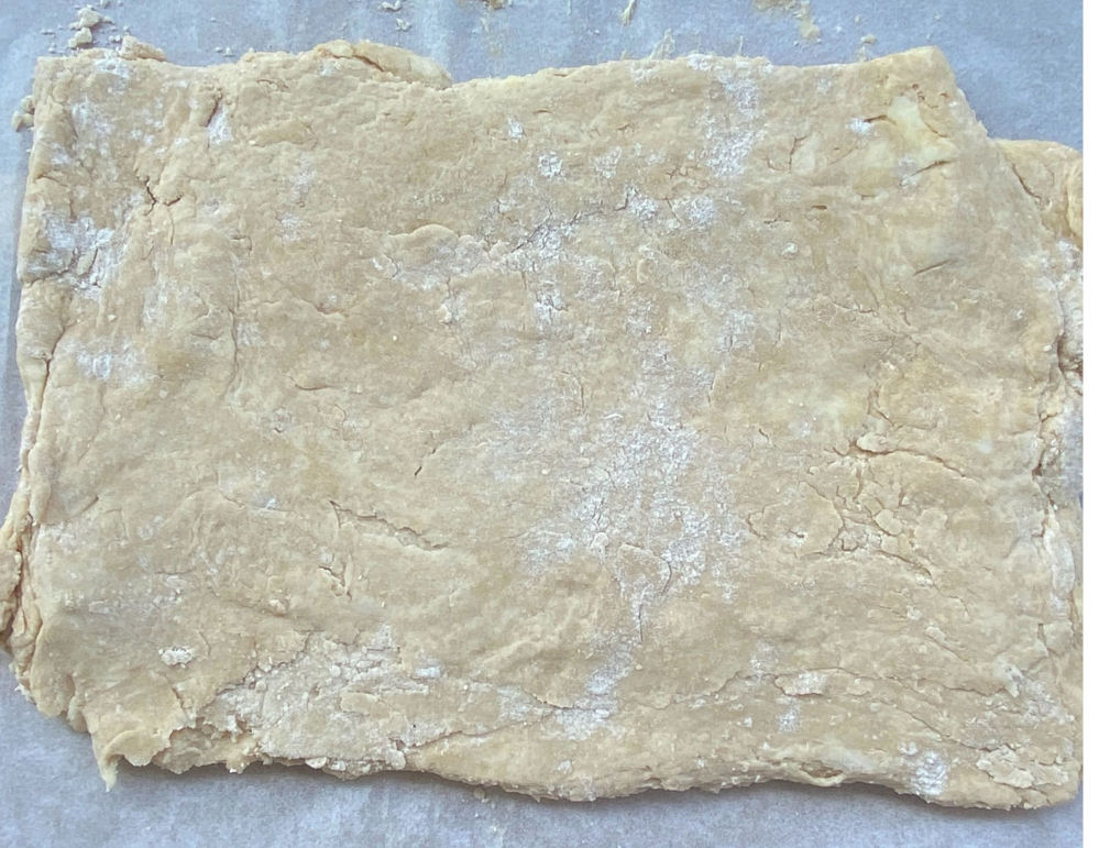 biscuit dough rolled to 1/2 inch thick